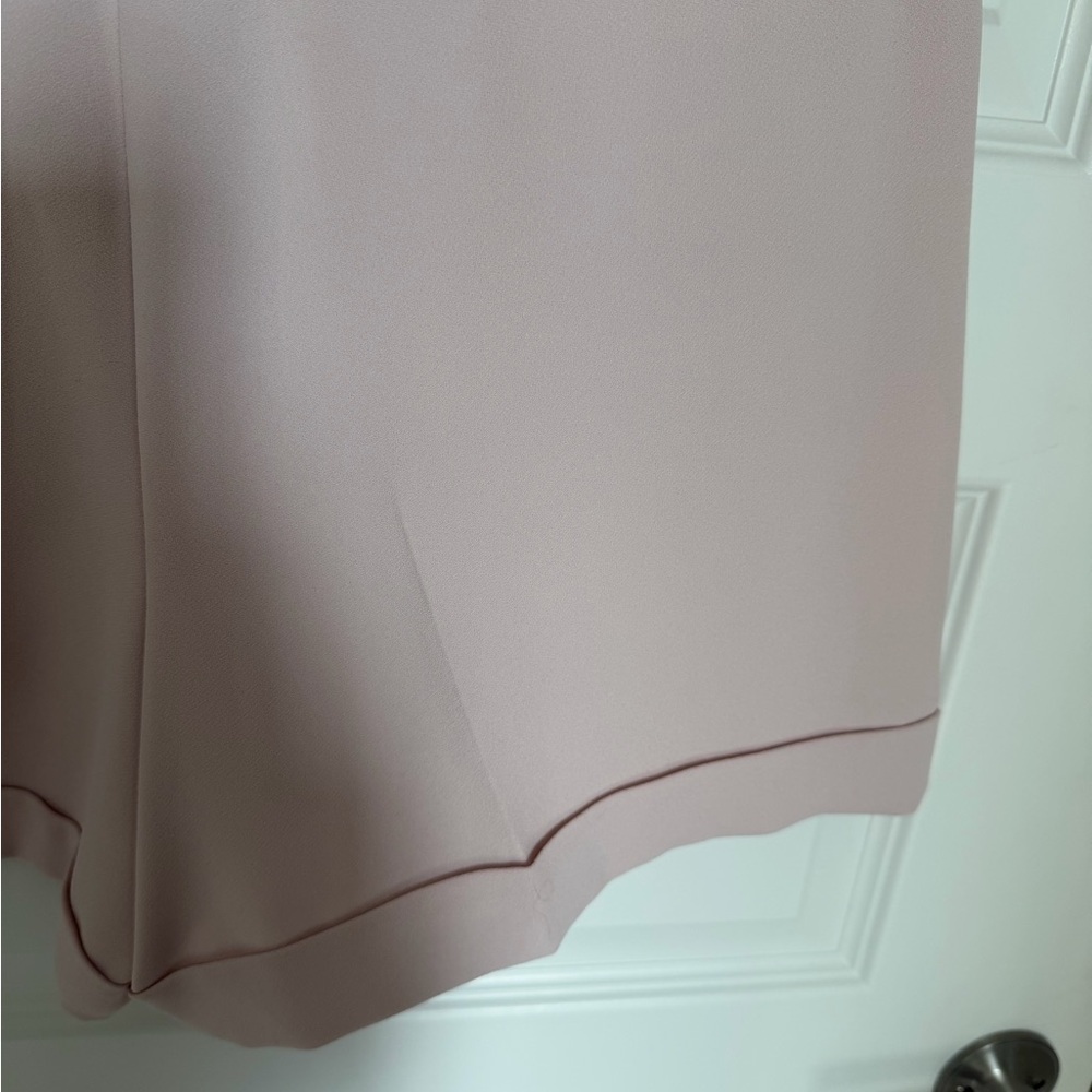 NWT Express High Rise Pleated Dress Shorts w/ Belt blush pink size 10 - Picture 6 of 16